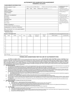 rfid registration form